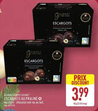 ALDI Gourmet finest cuisine escargots au praliné offre