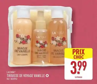 ALDI Lacura trousse de voyage vanille offre
