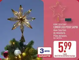 ALDI Home creation cimier led pour sapin offre