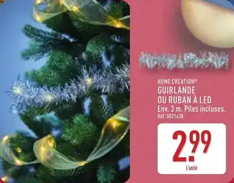 ALDI Home creation guirlande ou ruban à led offre