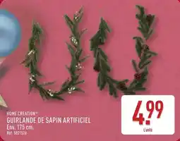 ALDI Home creation guirlande de sapin artificiel offre
