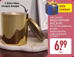 ALDI Home creation bougie parfumée avec bijou offre