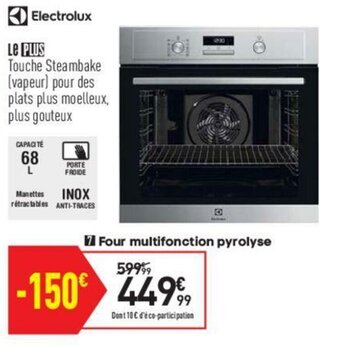 Conforama Four multifonction pyrolyse offre
