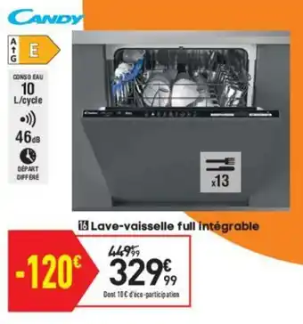 Conforama Lave-vaisselle full intégrable offre