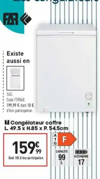 Conforama Congélateur coffre offre