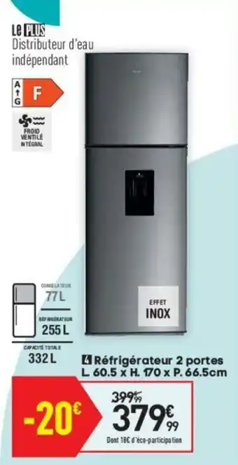 Conforama Réfrigérateur 2 portes offre