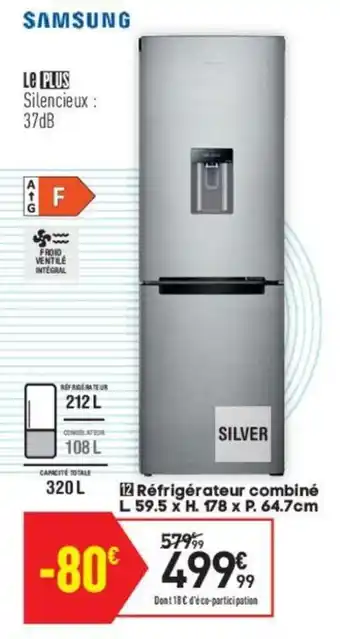 Conforama Réfrigérateur combiné offre