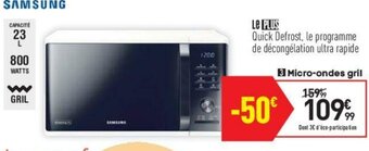 Conforama Micro-ondes gril offre