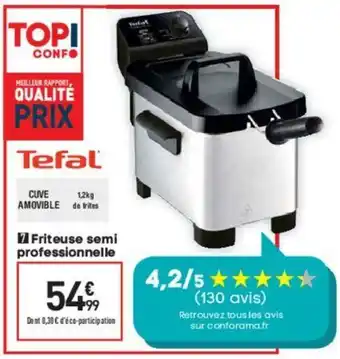 Conforama Friteuse semi professionnelle offre
