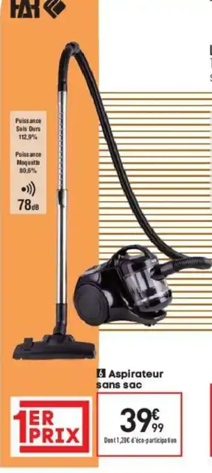 Aspirateur sans sac