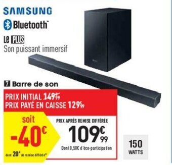 Conforama Barre de son offre