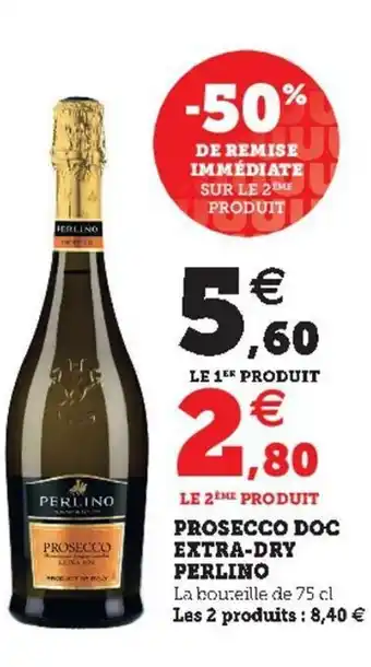 Super U Prosecco Doc Extra-Dry Perlino offre