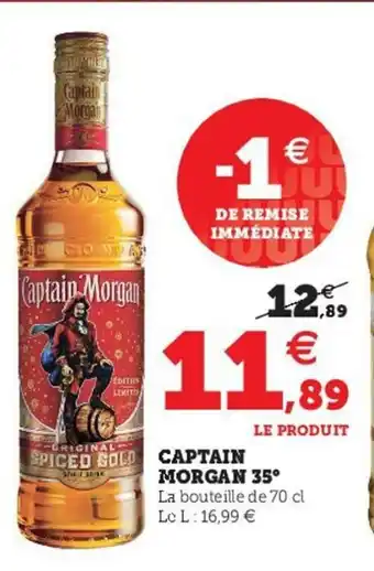Super U Captain Morgan 35° offre