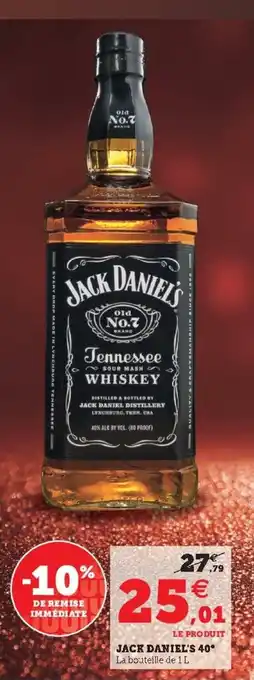 Super U Jack Daniel's 40° offre