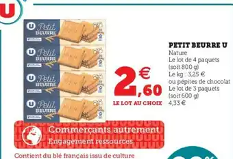 Super U Petit Beurre U offre