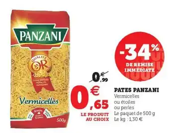Super U Pates Panzani offre