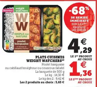Super U Plats Cuisines Weight Watchers offre