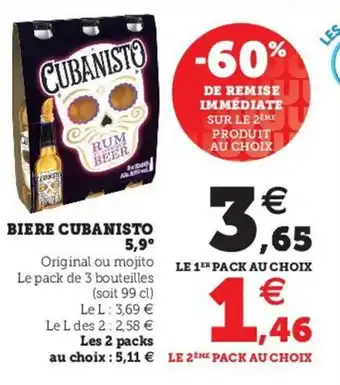 Super U Biere Cubanisto 5,9° offre