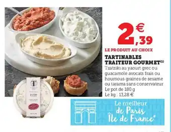 Super U Tartinables Traiteur Gourmet offre