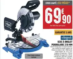 Brico Cash SCHEPPACH Scie à onglet pendulaire 210 mm offre