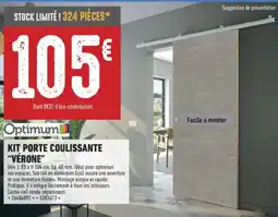 Brico Cash OPTIMUM Kit porte coulissante “vérone" offre