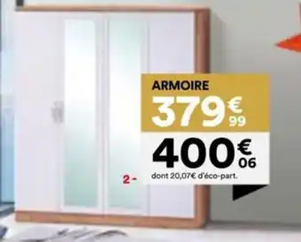 BUT Chambre june armoire 4 portes,1 miroir offre