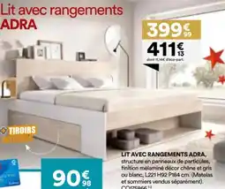 BUT Lit avec rangements adra offre