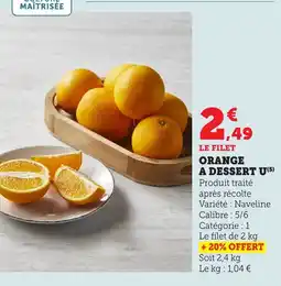 Bi1 U Orange a dessert offre