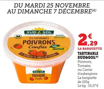 Bi1 SUD&SOL Tartinable offre