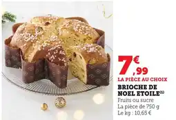 Bi1 Brioche de noel etoile offre