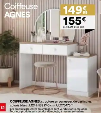 BUT Coiffeuse agnes offre