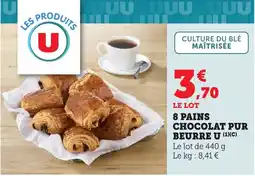 Bi1 U 8 pains chocolat pur beurre offre