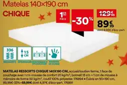 BUT Matelas ressorts chique offre