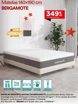 BUT Matelas ressorts bergamote offre