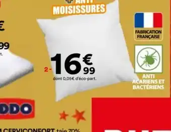 BUT Oreiller 100% polyester 4 actions offre