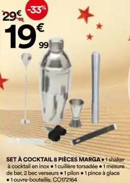 BUT Set à cocktail 8 pièces marga offre