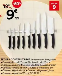 BUT Set de 9 couteaux prat offre