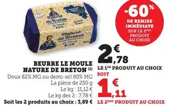 Bi1 NATURE DE BRETON Beurre le moule offre