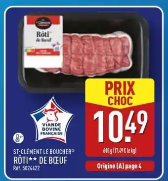 ALDI Rôti de Bœuf offre