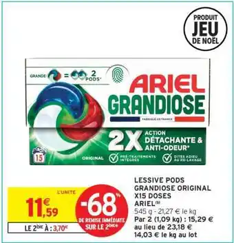 LESSIVE PODS GRANDIOSE ORIGINAL X15 DOSES