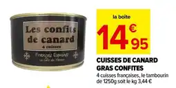 Carrefour Market CUISSES DE CANARD GRAS CONFITES offre
