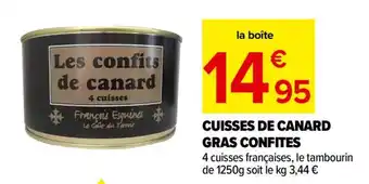 Carrefour Market CUISSES DE CANARD GRAS CONFITES offre
