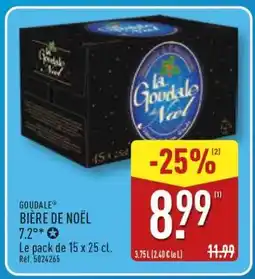 ALDI GOUDAL BIÈRE DE NOËL offre