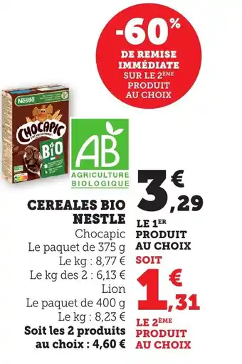 Bi1 NESTLE Cereales bio offre