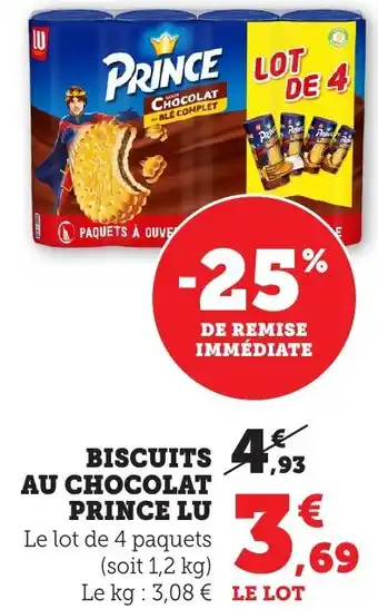 Bi1 LU Prince biscuits au chocolat offre