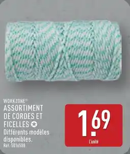 ALDI Workzone assortiment de cordes et ficelles offre