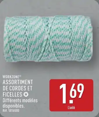 ALDI Workzone assortiment de cordes et ficelles offre