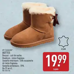 ALDI Up 2 fashion bottes offre