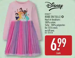 ALDI Disney robe en tulle offre