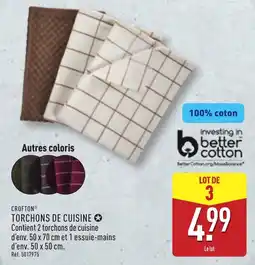 ALDI Crofton torchons de cuisine offre